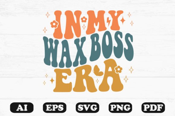 In My Wax Boss Era: Retro Wavy Graphics for Crafts